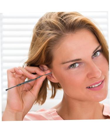 Healifty 3 Sets Stainless Steel Ear Pick Household Tools - Ear Wax Remover and Cleaner - Reusable Earwax Tool - Black Dual Purpose - Ear Supplies - 14.5cm x 3cm x 1.2cm (3pcs) - Buy Online on GoSupps.com