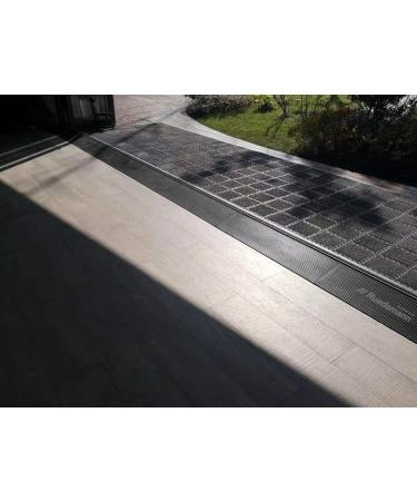 Ruedamann 0.8 Rise Threshold Ramp - 1500 LBS Capacity - Non-Slip Solid Rubber Ramp for Wheelchairs and Scooters - 35.4 Wide - Buy Online on GoSupps.com