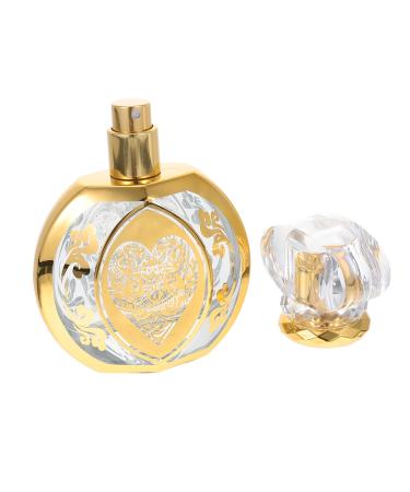 MAGICLULU Perfume Bottle Glass Perfume Clear Container Glass Container Perfume Crystal Decor Small Perfume Spray Bottle Refillable Atomizers Bottle Empty Filling Travel Essential Oil