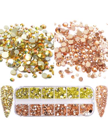 10,500 AB Flatback Rhinestones Kit with Tweezer & Brush - Nail Art, Makeup, Crafts - Buy Online on GoSupps.com