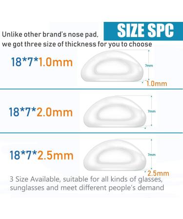 Buy Silicone Anti-Slip Self-Adhesive Nose Pads for Glasses | 5 Pairs Transparent - Best Comfort & Fit - Buy Online on GoSupps.com