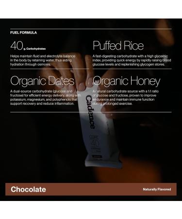 Cadence Chocolate Energy Bar - Case (50g x 12) | 40g Carb Blend with Organic Dates & Honey | Electrolytes for Hydration & Recovery | Natural Ingredients | Vegan-Friendly Fuel for Endurance Sports - Buy Online on GoSupps.com
