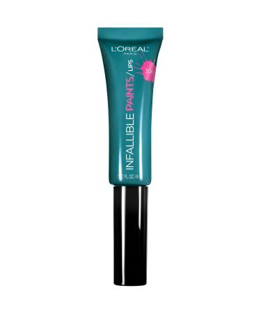 L'Or al Paris Infallible PAINTS/LIPS  Domineering Teal  0.27 fl. oz. 0.27 Fl Oz (Pack of 1) Domineering Teal