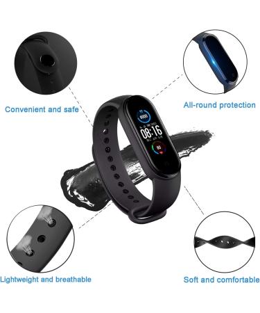 PIXESTT 20 PCS Straps for Mi Band 6/Mi Band 5 - Anti-Lost Silicone Wristband for Xiaomi Mi Band 5/Amazfit Band 5 - Buy Online on GoSupps.com