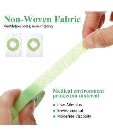 5 Rolls Green Eyelash Extension Bands - Breathable 0.5 Inch Adhesive Ligament for Volume Eyelash Refinement - 10 Yards - Buy Online on GoSupps.com