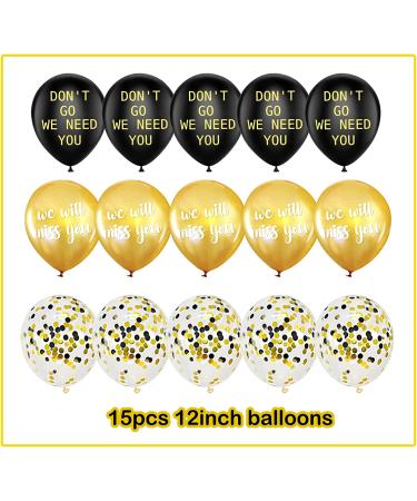 Farewell Party Supplies Kit - We Will Miss You Decorations, Going Away Banner - Perfect for Retirement, Job Change Celebrations - Buy Online on GoSupps.com