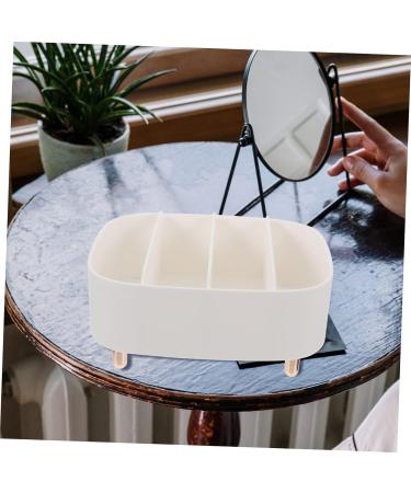 Housoutil 4pcs Box Makeup Storage Box Eyeshadow Cosmetics Organizer Countertop Organizer Split Type Bracket 20.6X20X8.6CMx4pcs Whitex4pcs - Buy Online on GoSupps.com