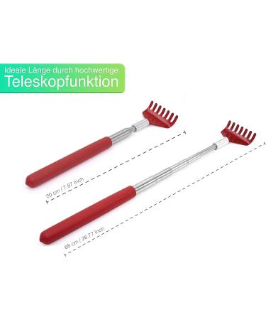 Red Stainless Steel Back Scratcher - Premium Quality for Instant Relief | Shop Internationally - Buy Online on GoSupps.com
