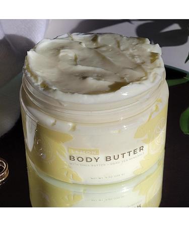 Natural Elephant Body Butter - Shea Butter Dead Sea Minerals & Vitamin E - Hydrating Cream Cruelty-Free Paraben-Free - 9 oz Lemon - Buy Online on GoSupps.com