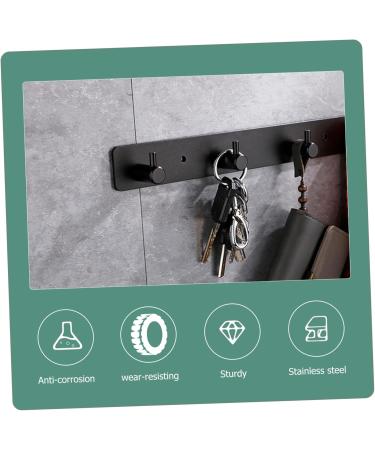 Alipis 1 Set Hanger Wall Mounted Coat Rack Robe Bathroom Door Hooks Wall Hooks Row Hook Storage Hook Towel - Buy Online on GoSupps.com