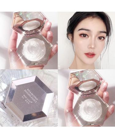 Diamond Highlighter Palette - Long-Lasting Glitter Shimmer for Face & Body Makeup | Fluorescent Diamond White Highlighter - Buy Online on GoSupps.com