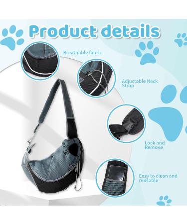 Pet Carrier Sling with Silicone Water Bowl Hands-free Shoulder Small Pet Tote Bag for Cat Puppy Animals Under 3kg Breathable Mesh Crossbody Bag Adjustable Shoulder Strap for Walking Travel Outdoor - Buy Online on GoSupps.com