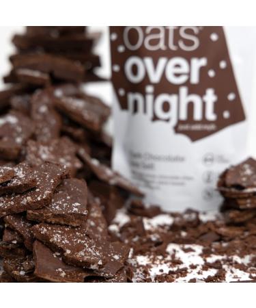 Oats Overnight - Dark Chocolate Sea Salt - Vegan 10g Protein Low Sugar Breakfast Shake - Gluten Free High Fiber Non GMO Oatmeal (2.2 oz per meal) (24 Pack) - Buy Online on GoSupps.com