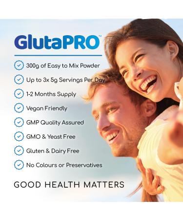 GlutaPRO Pure L Glutamine Powder 300g - Muscle Growth & Gut Health Support - Buy Online on GoSupps.com