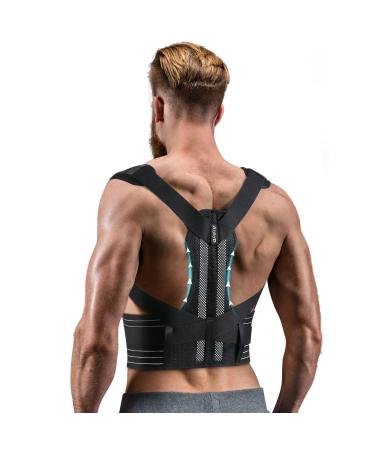 Aollop Posture Corrector Women and Men Spine Back Support Adjustable Back Brace for Improving Posture Providing Pain Relief from Neck Back Shoulder (Waist 27'- 51') Gifts for Women Men