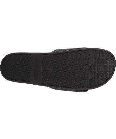 adidas Men's Adilette Comfort Slides Sandal 10 - Black/White - Buy Online on GoSupps.com