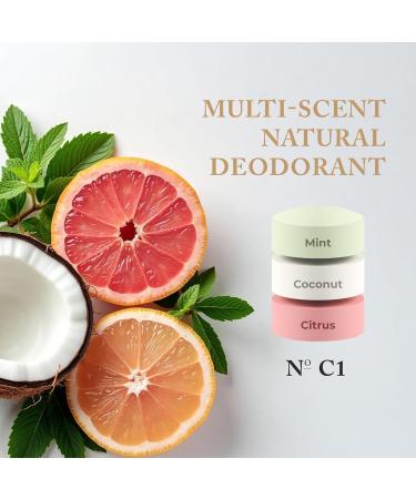 Nevo Multi Scent Deodorant Stick With Layers | Aluminum Free Deodorant for Women & Men | All Natural Organic Vegan Non Toxic | Coconut Oil & Shea Butter | N C1 Mint - Coconut - Citrus 2.65 oz Mint | Coconut | Citrus 2.65 Ounce (Pack of 2) - Buy Online on GoSupps.com