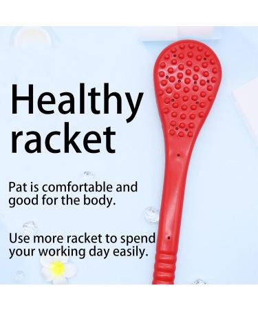 Hand Massage Hammer - Percussion Stick for Whole Body Relief | Rubber Manual Massager for Shoulders & More - Red - Buy Online on GoSupps.com