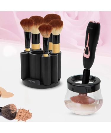 Olivia Rose Electric Makeup Brush Cleaner Spinner | Deep Clean 8 Size Rubber Collars (Black) - Fast International Shipping - Buy Online on GoSupps.com