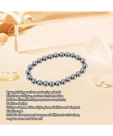 8 mm Terahertz Bracelet - Elastic Energy Bracelet for Men & Women | Fatigue Relief & Inflammation Reduction - Buy Online on GoSupps.com