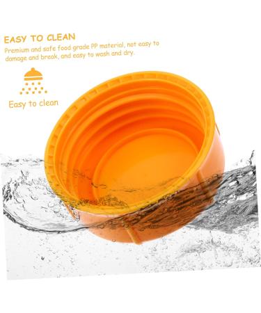 FAVOMOTO 30 Pcs Baby Bottle Seal Cap Travel Food Small Caliber Orangex3pcs 4.3x4.3x1.5cmx3pcs - Buy Online on GoSupps.com