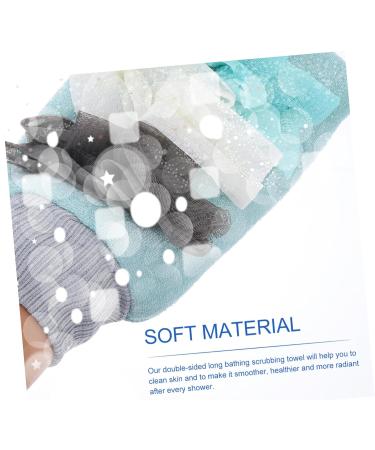 POPETPOP 1set Bath Towel Bath Shower Mitt Body Cleaning Gloves Exfoliating Back Brush Bath Shower Loofah Pouf Sponge Shower Sponge Body Scrub Mitt Bath Ball Fiber Double Sided Bath Products - Buy Online on GoSupps.com