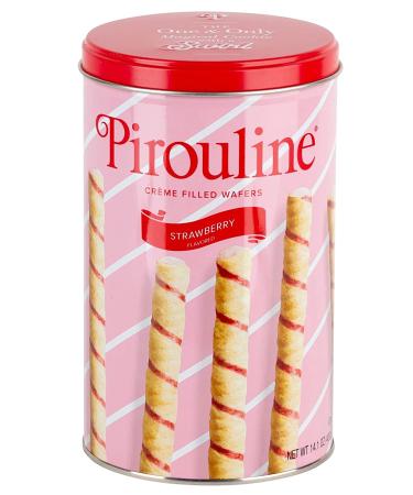 Pirouline CrÃ¨me Filled Rolled Wafers: Strawberry. (Pack of 3) 14.1 Ounce Tins in New Protective Packaging - Buy Online on GoSupps.com