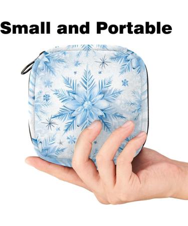 MUOOUM Christmas Pattern Women's Bandage Storable Pocket Portable Period Bag - Menstrual Cup & Silent Pad Holder for Teens | Color 4 4.7x6.6 - Buy Online on GoSupps.com