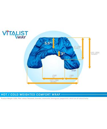 Hot/Cold Aromatherapy Neck Shoulder Wrap Ultra comfort plush fabric Soothing neck/shoulder pain 100% natural fragrance herbs spa blend relief body tension Microwavable Freezable Reusable wrap (Pink) - Buy Online on GoSupps.com