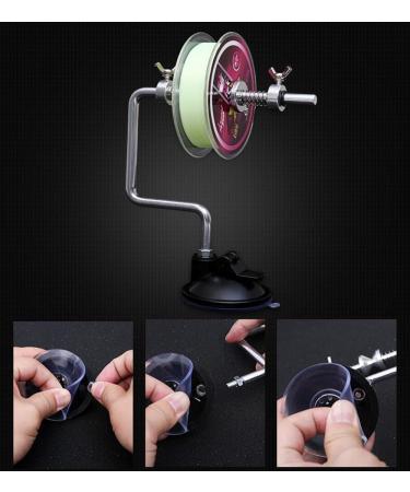 SLMOZKA Fishing Line Spooler Silver Reel Winder Tackle System with Suction Cup - Buy Online on GoSupps.com