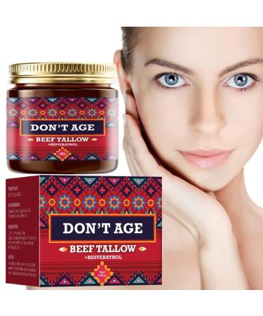 G n rique Beef Tallow Body Lotion Grass Fed Tallow 2.2 x 1.77 in Face Moisturizer Raw Honey Infused Natural Deep Hydration Cream for Soft Smooth Nourished Skin