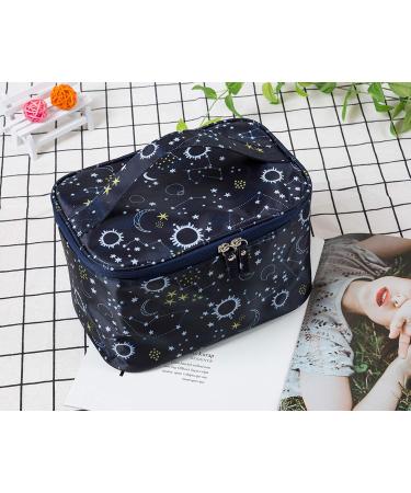 Jooneng Travel Makeup Bag - Waterproof Cosmetic Storage for Women - Portable Starry Sky Wash Bag - Buy Online on GoSupps.com