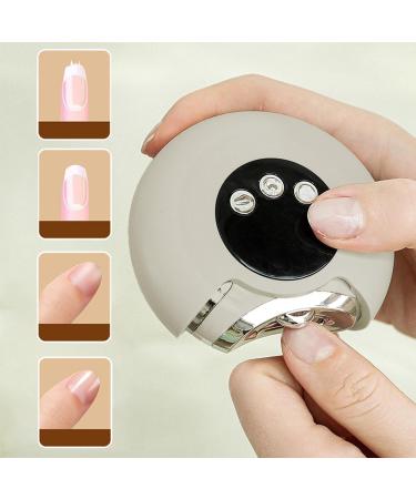 Electric Nail Clipper Automatic Nail Filer Electric Baby Nail Trimmer - Versatile Nail File Safe Nail Clippers for Children Women Men Adults Champagne - Buy Online on GoSupps.com