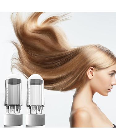 LINXINS 2PCS Hair Oil Applicator Bottle Hair Oil Applicator with Dropper and Cleansing Brush Portable Liquid Oil Dispenser for Liquid Oil and Essential Oil Hair Growth Care with Roll-On (White Grey) - Buy Online on GoSupps.com