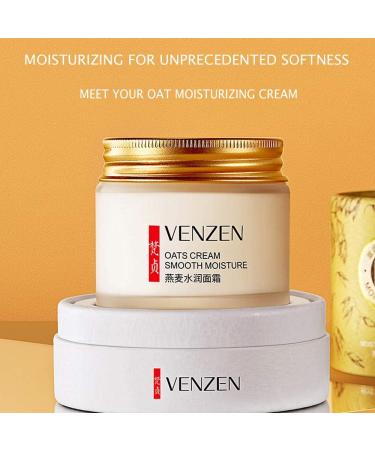 VENZEN Oats Cream Smooth Moisturizing Natural Extract Powerful Nourishment Smoothing Hualuronic Acid Glycerin Delicate Protects Soft Skin - Buy Online on GoSupps.com