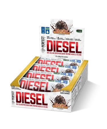 DIESEL New Zealand Protein Bar - Triple Rich Chocolate - 50g (12 Pack)