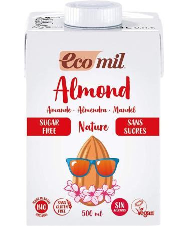Almond Drink Sugar-Free BIO 500 ml Ecomil - Buy Online on GoSupps.com