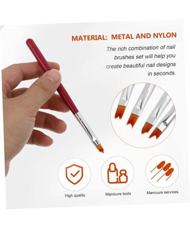POPETPOP Nail Art Painting Brush Nail Paint Brush Kit 13x1cm Red - Buy Online on GoSupps.com
