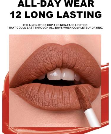 Rouge L vres Mat Maquillage Gloss 12 Couleurs R sistant l'Eau Rouge L vres Non Collant en Format Pot | Pour Shopping R paration Femmes Fille Voyage D placement Professionnel Sc ne Rendez-vous R  - Buy Online on GoSupps.com