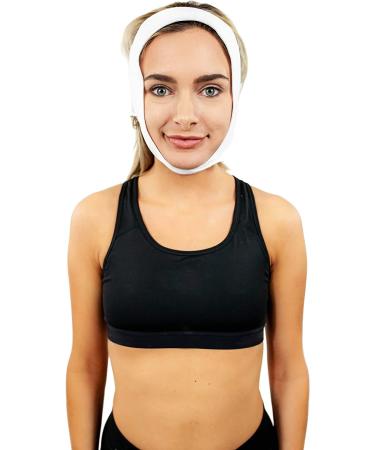 Chin Compression Garment for Post-Surgery Face Lift & Chin Liposuction - Facial Surgery Recovery Wrap (S19) - Buy Online on GoSupps.com