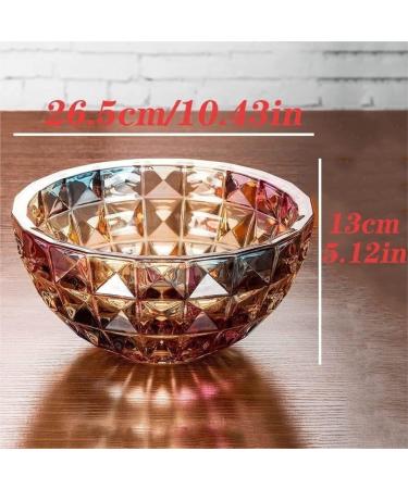Fruit Basket Fruit Bowl Light Luxury Glass Fruit Plate Modern Household Simple Fruit Bowl Snack Dessert Bowl Decorative Kitchen Organizers and Storage (Color : A Size : 26.5 * 26.5 * 13cm) - Buy Online on GoSupps.com