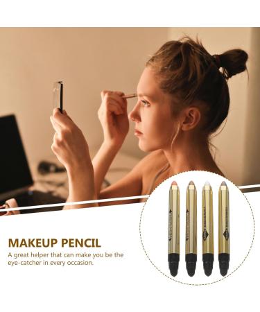 DOITOOL Neutral Eyeshadow 4pcs Highlighter Eyeshadow Pencil Glitter Eyeshadow Highlighter Pen Eye Makeup Tool Metal Makeup Pen - Buy Online on GoSupps.com