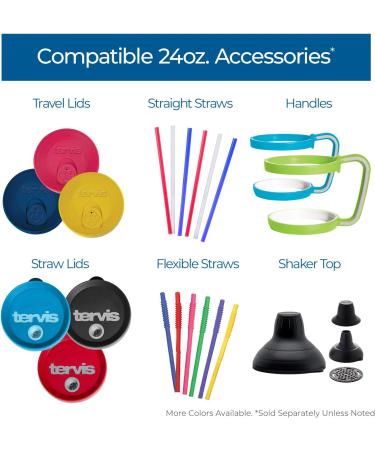 Tervis Reusable Six Pack Straws | Made in USA | Double Walled Insulated Tumbler | Keeps Drinks Cold & Hot | 10 Inch Straight Straws | Assorted Colors - Buy Online on GoSupps.com