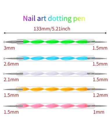 23 Piece Nail Design Kit with Gel Brushes, Dotting Pens, and Drawing Tools - Buy Online on GoSupps.com