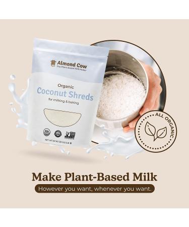 Organic Coconut Shreds for Homemade Plant-Based Milk Making | Almond Cow | 2lbs Bulk | Vegan & Keto Friendly - USDA Certified Organic, Non-GMO | Glyphosate Residue Free - Buy Online on GoSupps.com