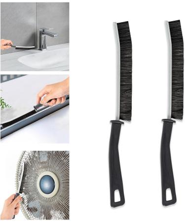 2 pcs Gap Cleaning Brush Multifunctional Crevice Cleaning Brush Long Slit Brush Scrub Brushes for Cleaning Stiff Bristles Brush for Window Track Shower Kitchen Cleaning 2pcs