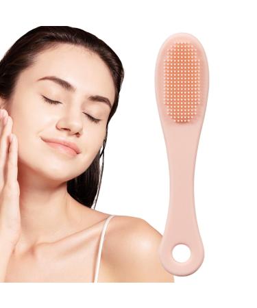 Silicone Facial Scrubber | Handheld Finger Gentle Facial Scrubber | Space Saving Face Wash Brush for Travel Soft Face Cleansing Brush for Cleansing Rowces Lotus Root Powder