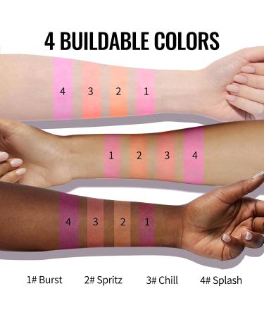 Erinde Cooling Water Jelly Tint Blush Stick | Sheer Lip & Cheek Stain | Buildable Waterproof Tinted Makeup for Long-Lasting Color - Buy Online on GoSupps.com
