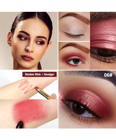 Shadow Pencil | 2-end Natural Waterproof Eyeshadow Stick | Long Lasting Shimmer Cream Eyeshadow Pencil Crayon for Favor 6# - Buy Online on GoSupps.com