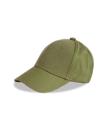 LANGZHEN 100% Cotton Outdoor Children's Kids Plain Baseball Cap Hat Adjustable Sun Hat for Girls Boys 1-2 Years Army Green - Buy Online on GoSupps.com
